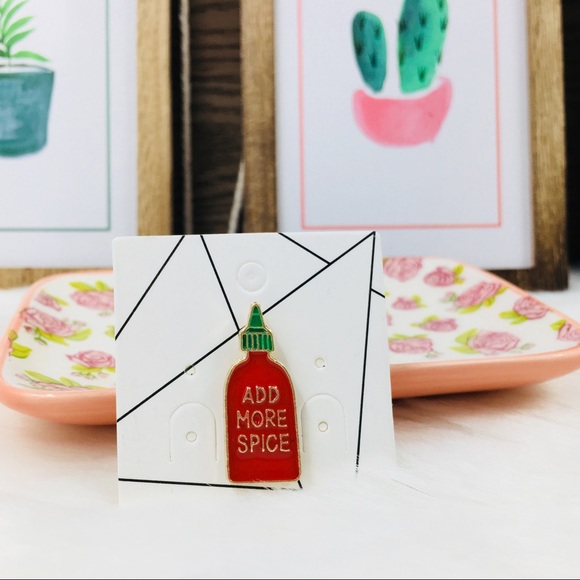 Jewelry - ‼️Must Bundle‼️Spicy Hot Sauce Enamel Pin 